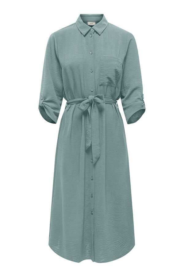 JDY Vestido de manga 3/4 azul