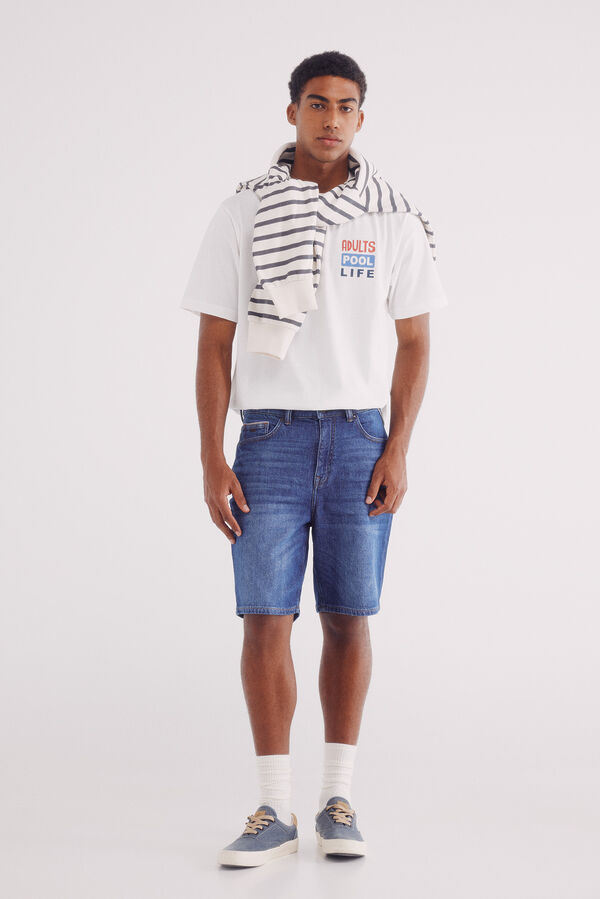 Springfield Camiseta Flutuante bege