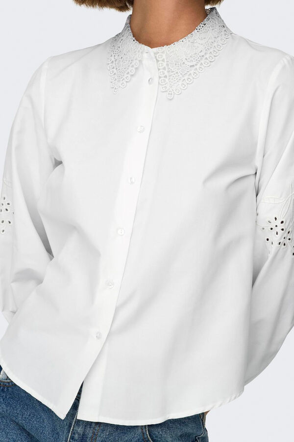 JDY Camisa de manga comprida branco