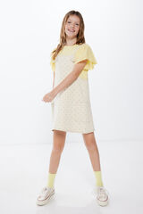 Springfield Kids T-shirt com folhos para menina branco