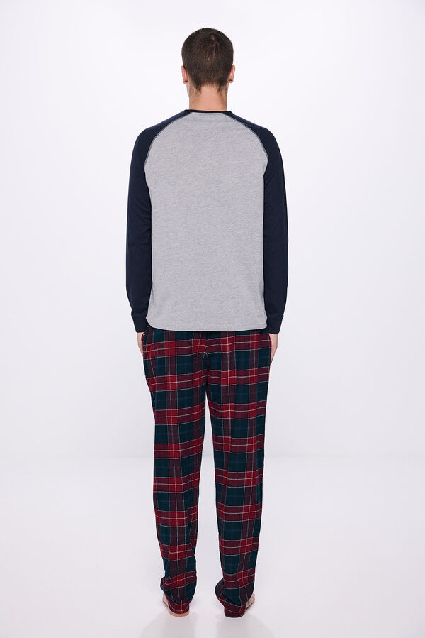 Springfield Pijama longo combinado cinzento