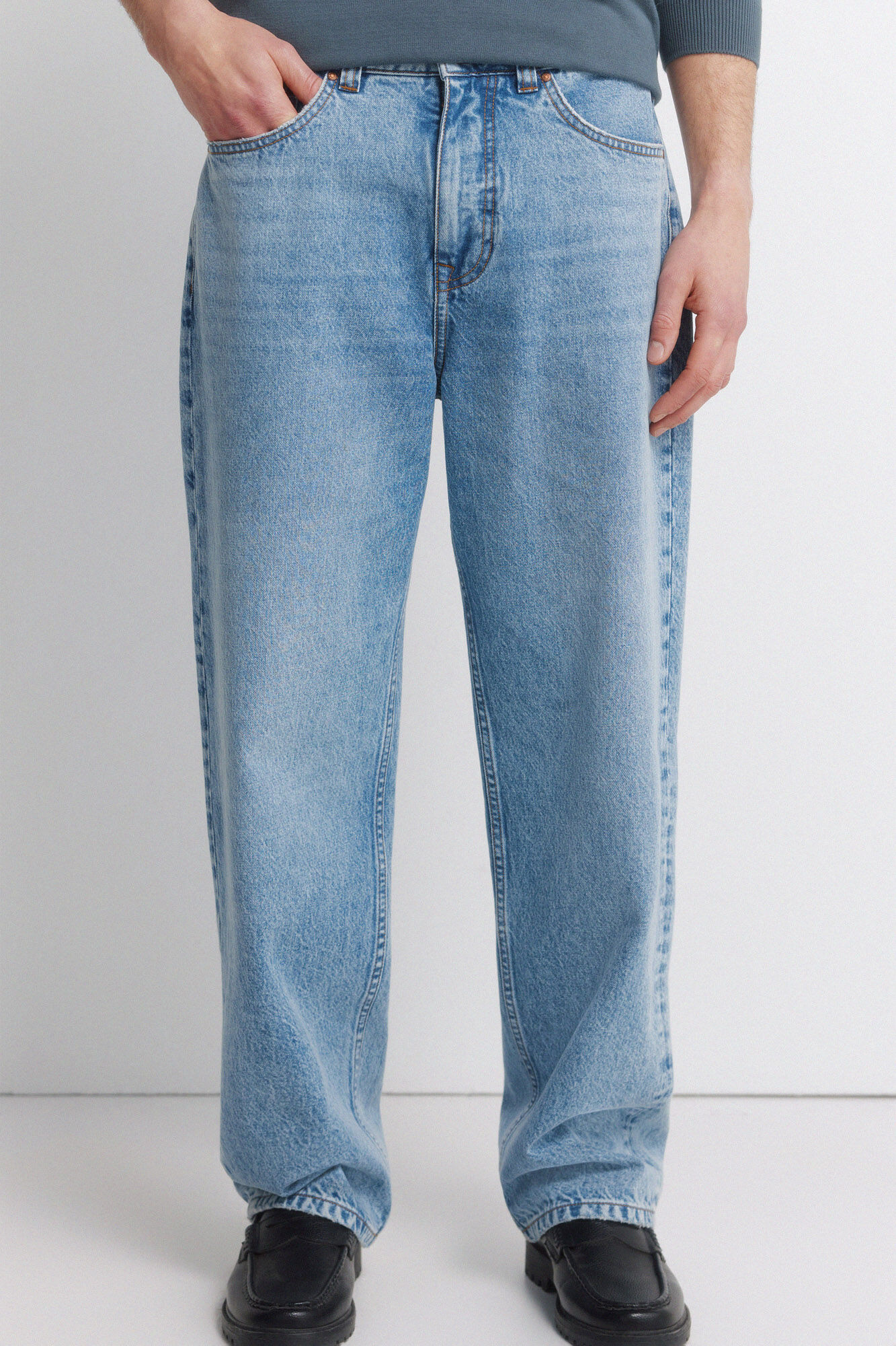 Springfield Jeans sobretingido perna larga