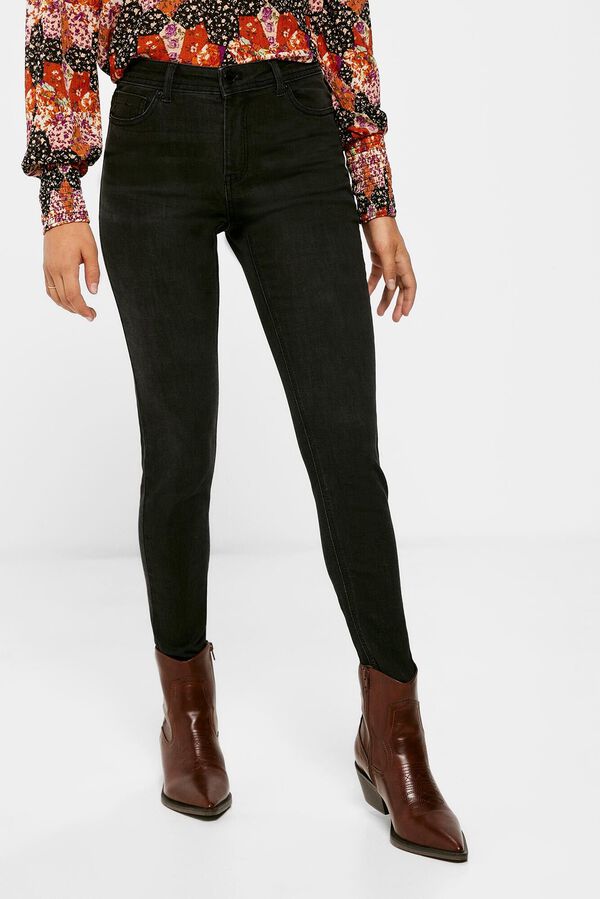 Springfield Jeans Jegging Algodão preto