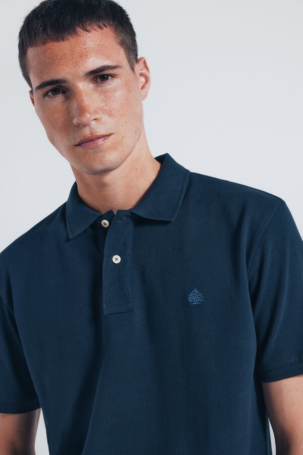 Springfield Polo piqu&eacute; b&aacute;sico regular fit azul