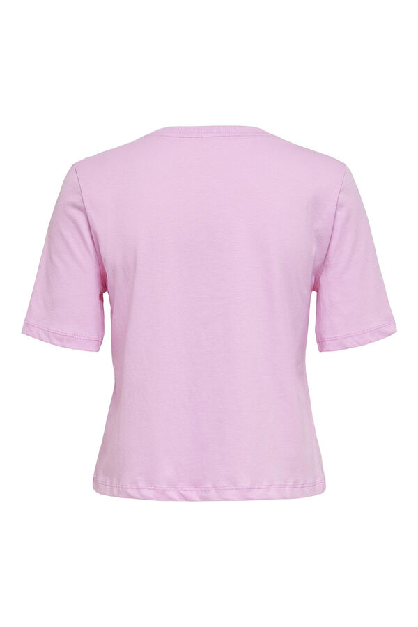 Springfield T-shirt 100% algodão orgânico roxo