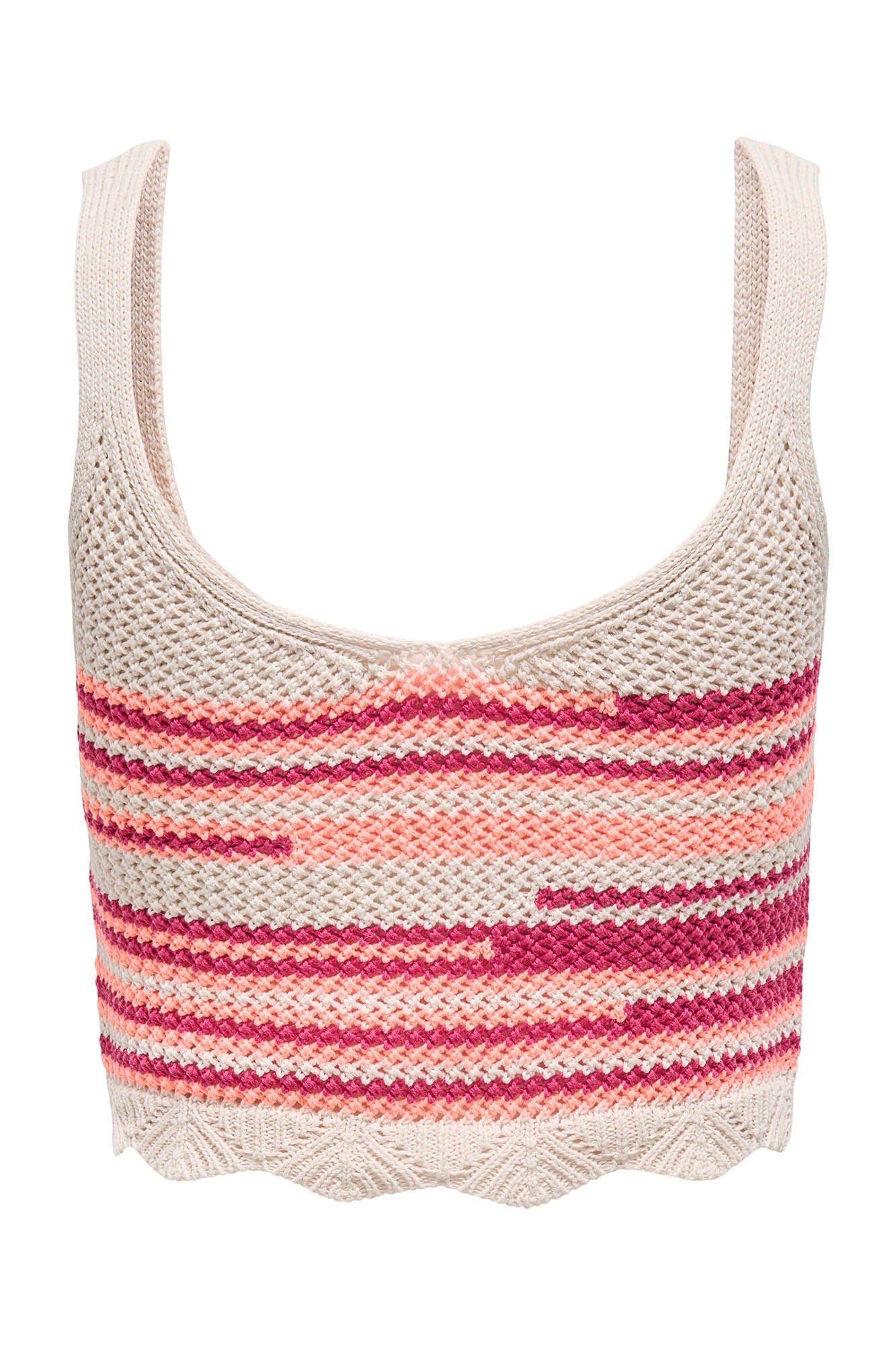 Only Camiseta tirantes crochet