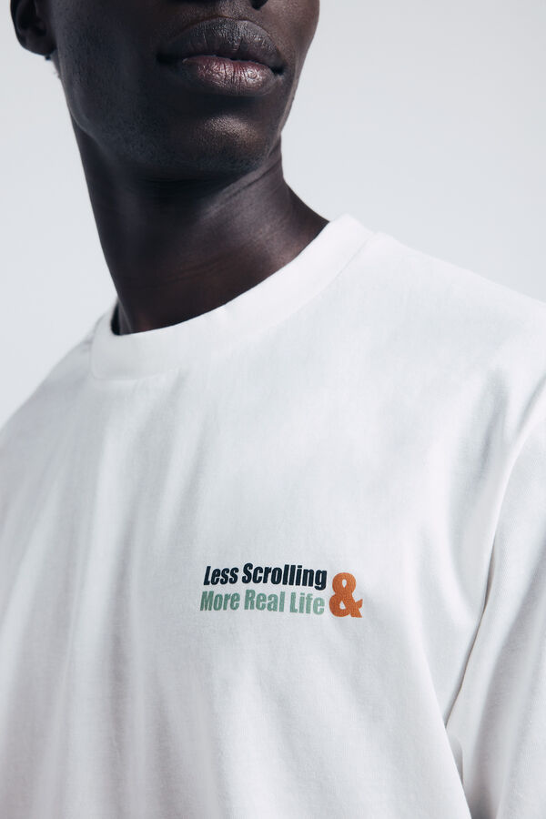 Springfield Camiseta Continue Crescendo bege