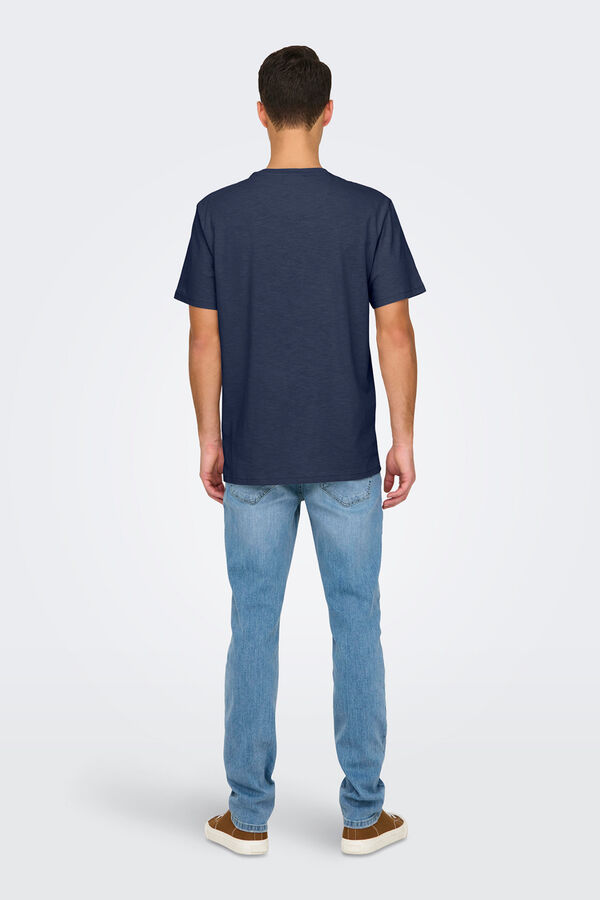Only & Sons T-shirt de manga curta azul