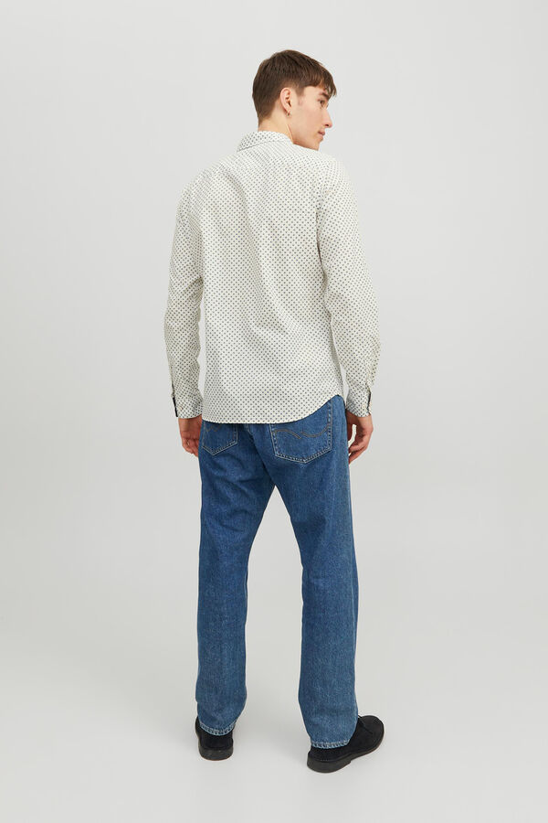 Jack & Jones Camisa microestampado slim fit blanco