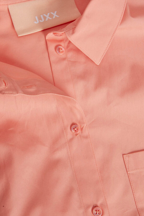 Jack & Jones Camisa de manga larga de popelin rosa