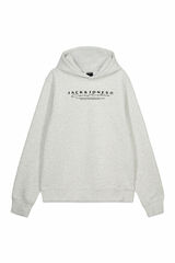 Jack & Jones Sudadera con capucha estampada blanco