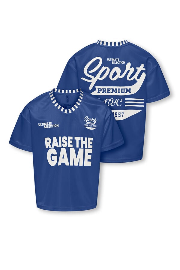 Only Girls Camiseta b&eacute;isbol ni&ntilde;a azul