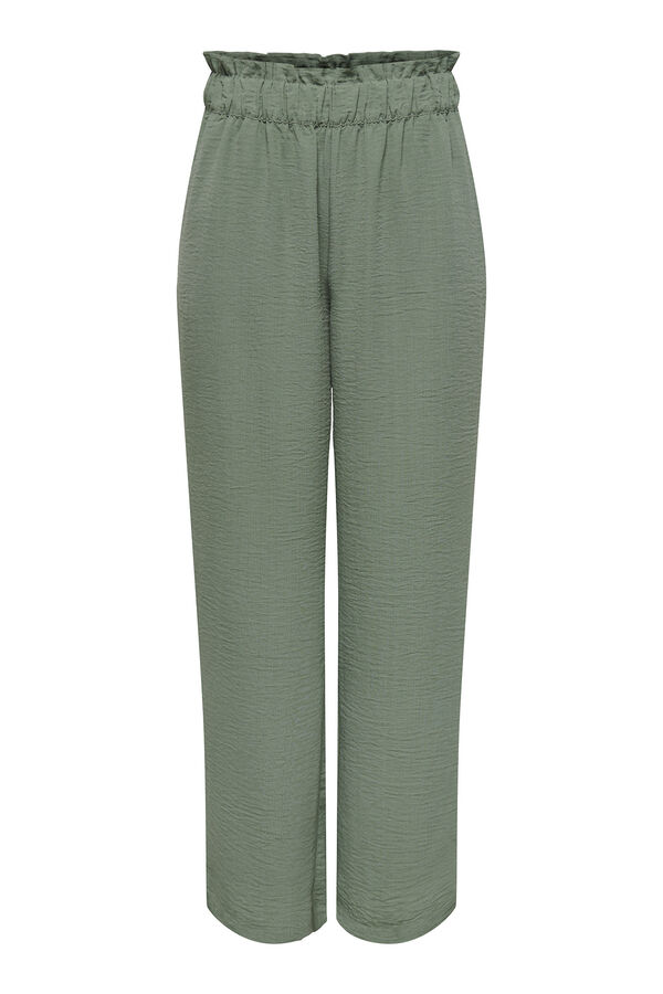 JDY Pantal&oacute;n ancho verde