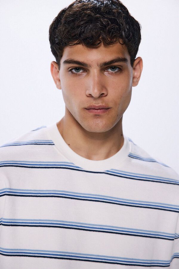 Springfield T-shirt riscas azul