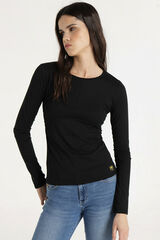 Lois  T-shirt manga comprida preto