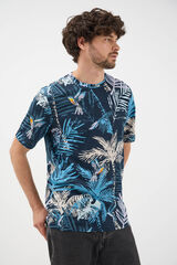 Jack & Jones Camiseta regular fit manga corta azul