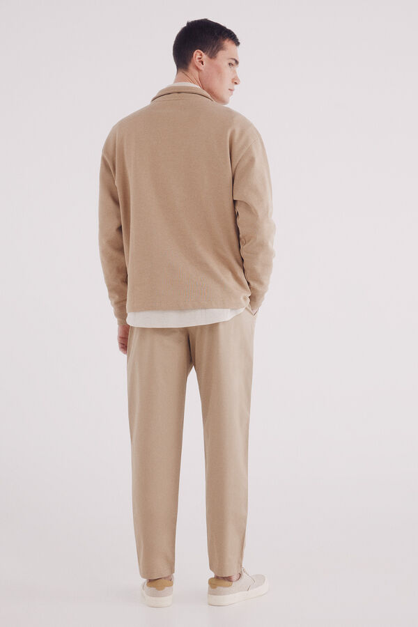 Springfield cal&ccedil;as chino slim fit confort&aacute;veis bege
