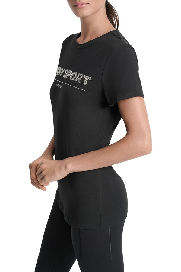 DKNY T-shirt b&aacute;sica preto