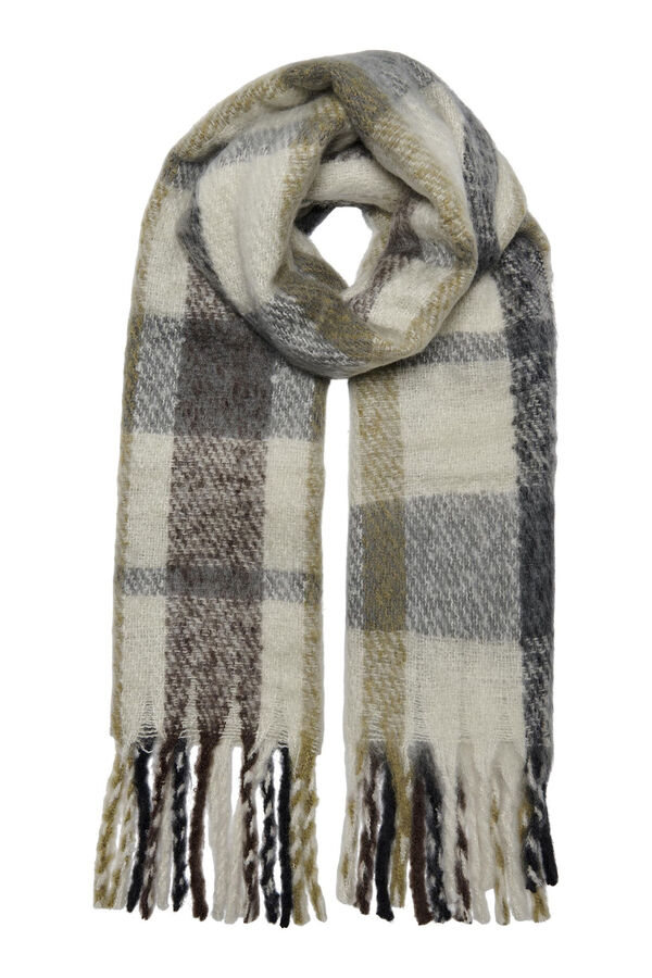 Only Len&ccedil;o com estampado xadrez preto