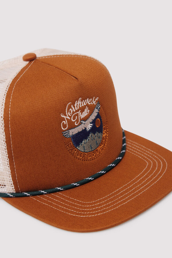 Springfield Gorra visor plano bordado naranja