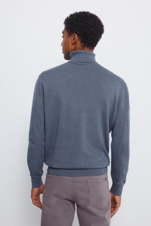Springfield Camisola b&aacute;sico de gola azul