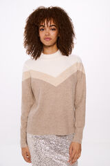 Springfield Jersey raya chevron tostado