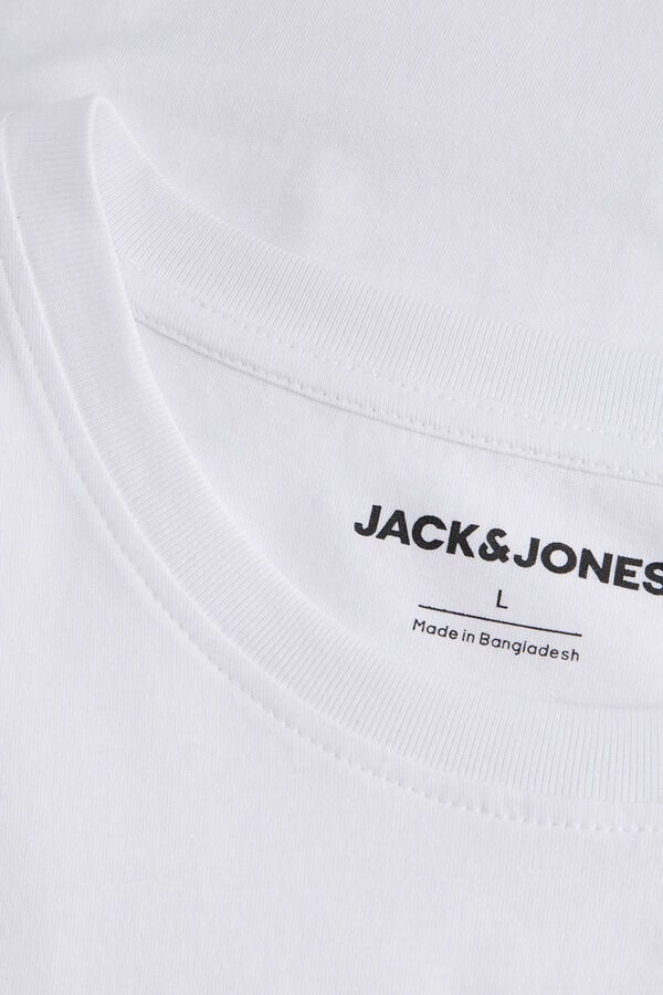 Jack & Jones Camiseta de algod&oacute;n estampada blanco