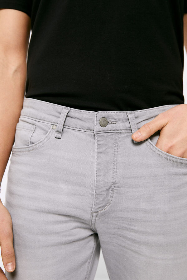 Springfield Jeans slim leves cinzento-lavado claro cinzento