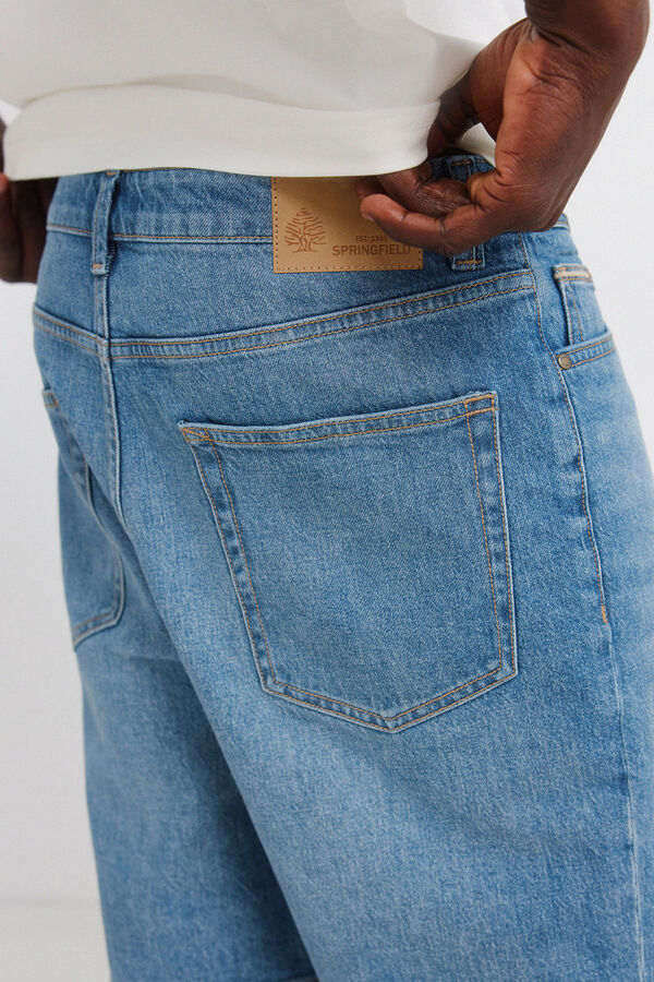 Springfield Bermuda vaquera regular fit azul