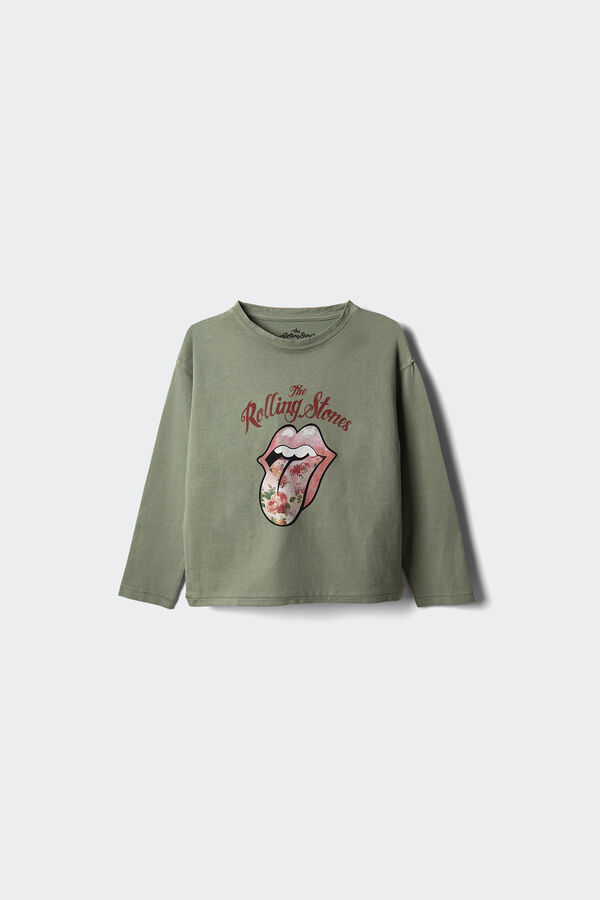 Springfield Kids Camiseta Rolling Stones ni&ntilde;a verde