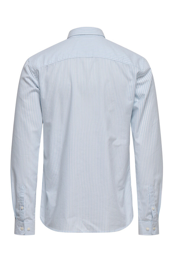 Only & Sons Camisa oxford slim fit azul