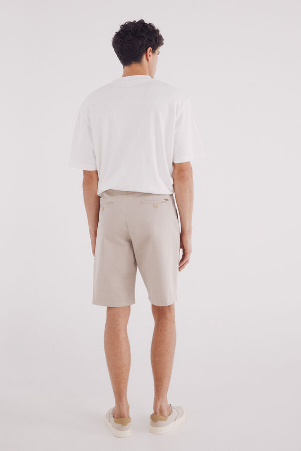 Springfield Bermuda algodón wide fit beige