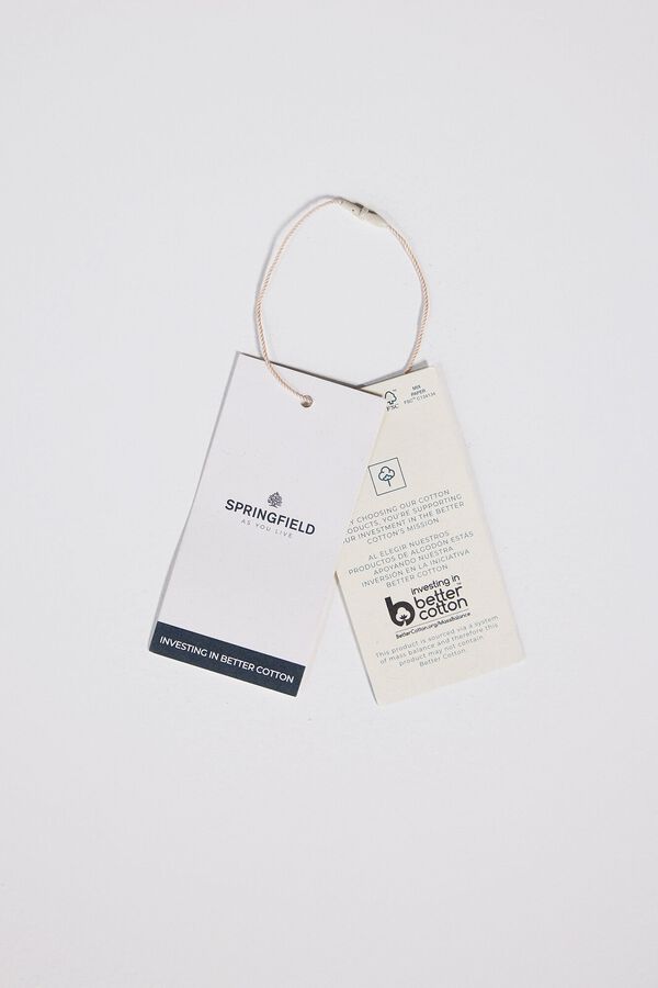 Springfield Jersey rayas cristales blanco