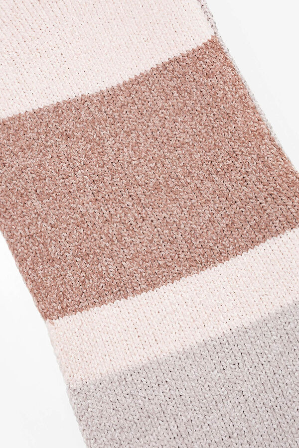 Only Cuello de Punto Rayas beige