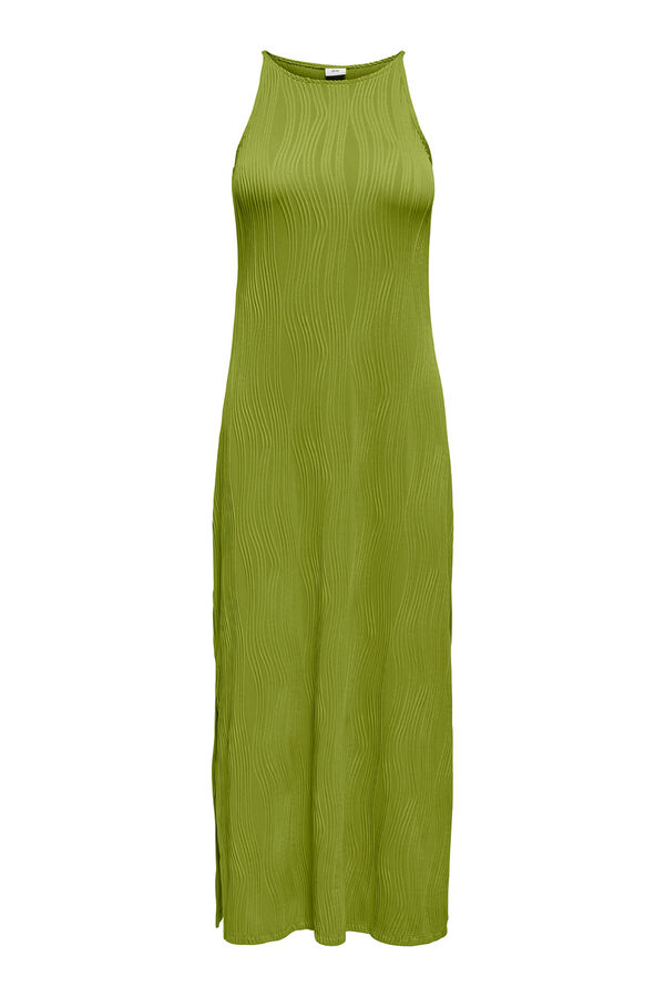 JDY Vestido comprido textura verde