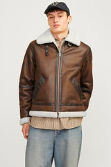 Jack & Jones Chaqueta aviador marr&oacute;n