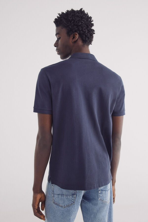 Springfield Polo piqu&eacute; b&aacute;sico regular fit azul