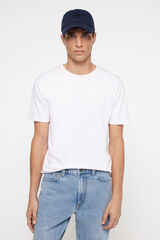 Springfield Camiseta cuello redondo elastan blanco
