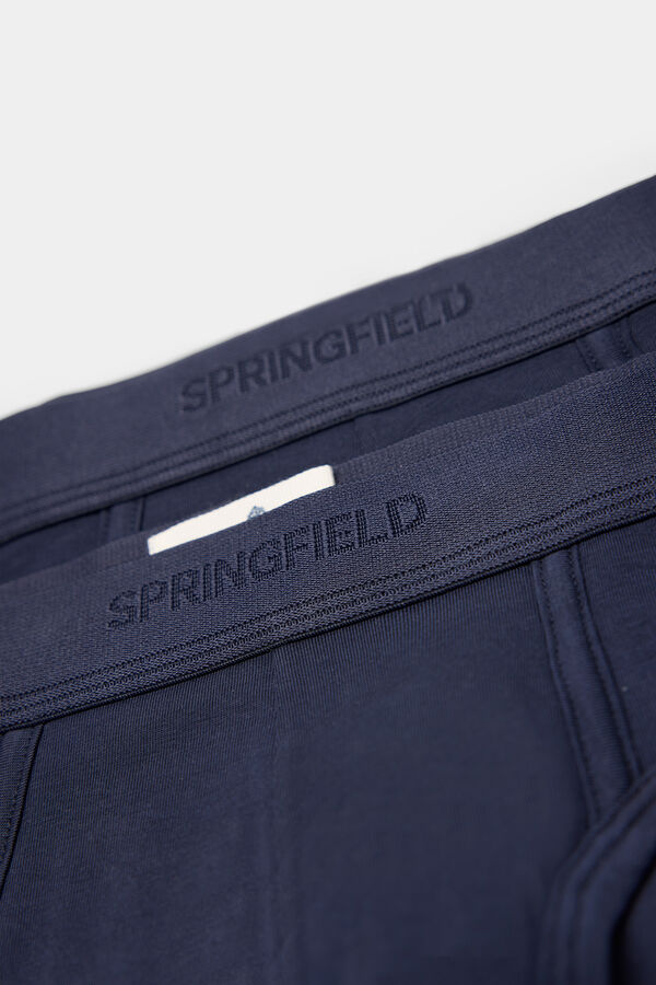 Springfield Packs 2 slips b&aacute;sicos azul