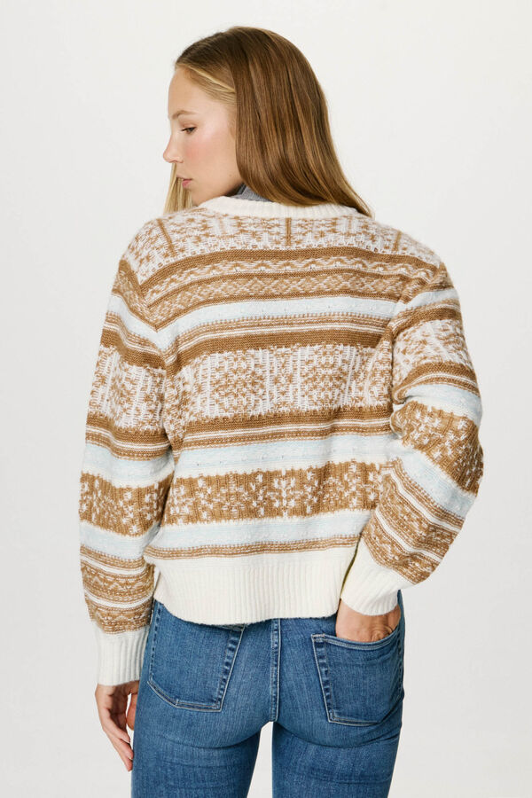 Jack & Jones C&aacute;rdigan jacquard blanco