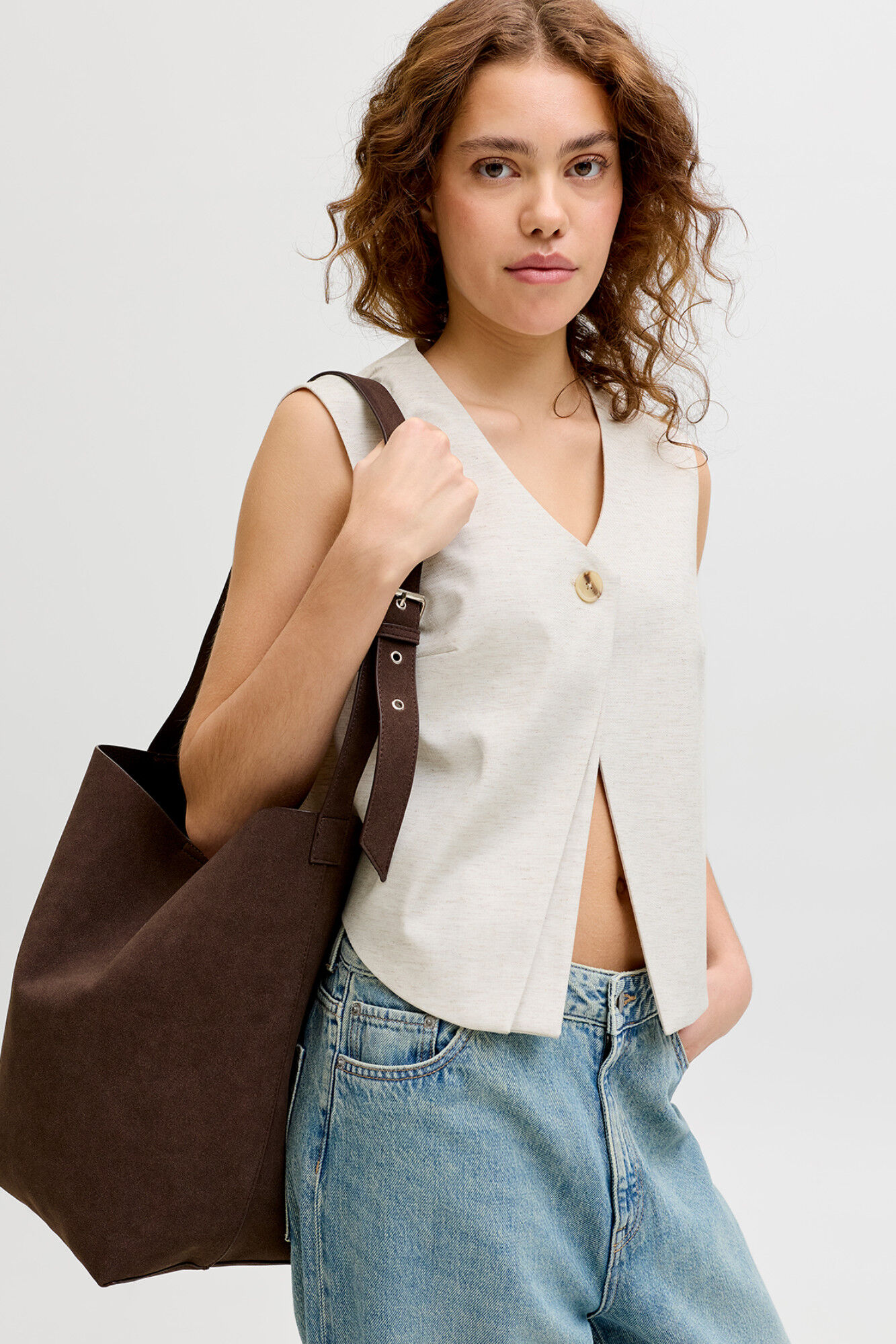 Jack & Jones Chaleco vestir asim&eacute;trico