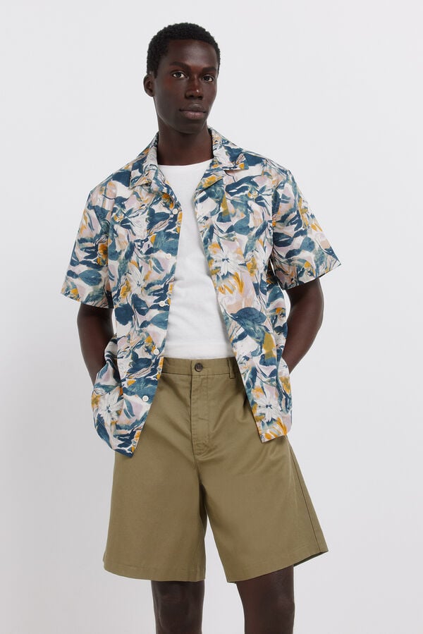 Springfield Bermudas fluidas wide fit bege