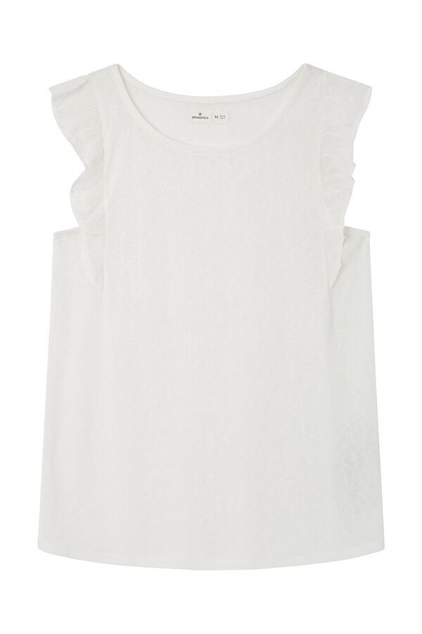 Springfield Camiseta volantes plumeti estampado