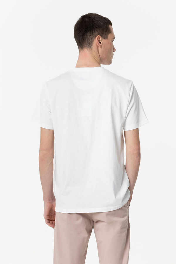 Tiffosi T-shirt com estampado e bordado &agrave; frente branco
