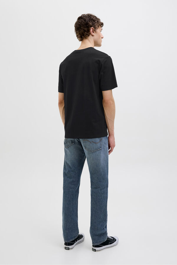 Jack & Jones Camiseta estampada regular fit preto