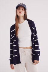 Springfield Cardigan leve aberto azul