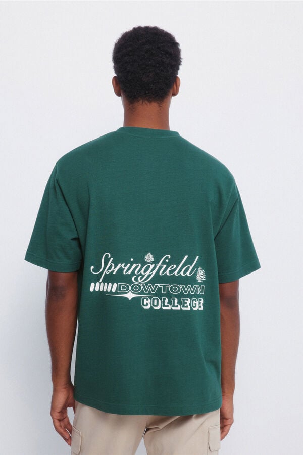 Springfield T-shirt da colagem de Springfield verde