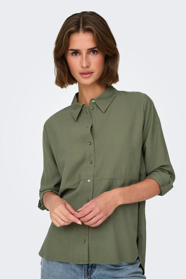 JDY Camisa de manga comprida verde