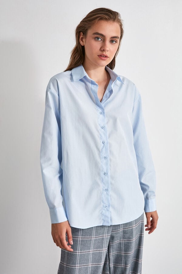 Trendyol Blusa fluida azul