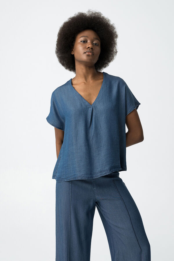 Tiffosi Blusa Denim azul